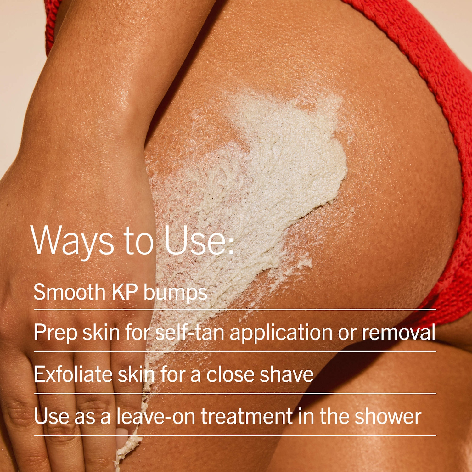 KP Bump Eraser Body Scrub with 10% AHA – Exfoliant for Keratosis Pilaris