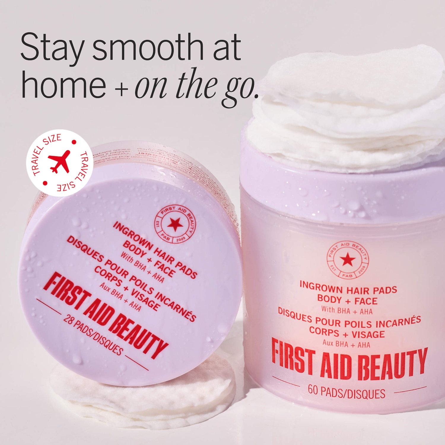 'Ingrown Hair Pads with AHA + BHA for Body + Face'