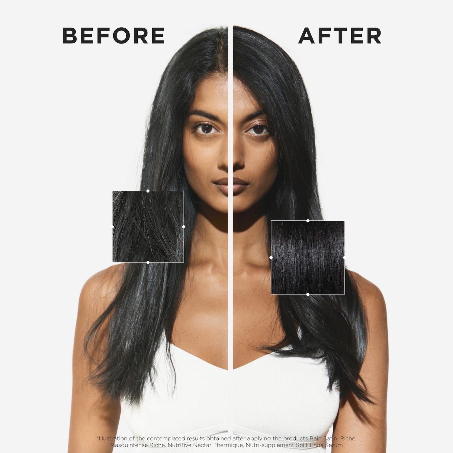 Shampoing hydratant pour cheveux secs moyens à épais Nutritive