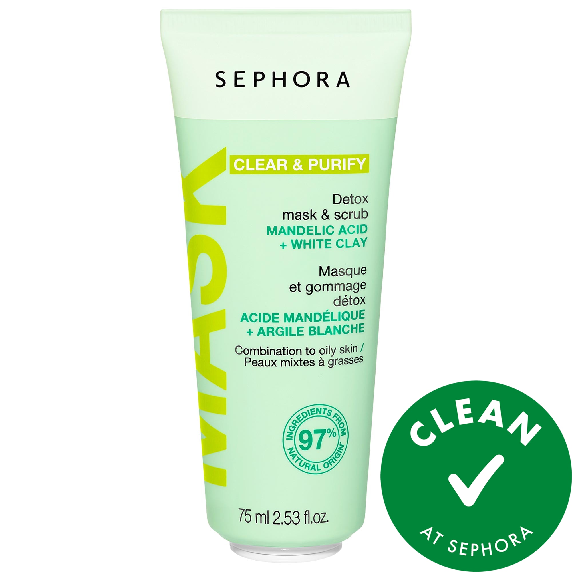 SEPHORA COLLECTION CLEAR & PURIFY - Detox Mask & Scrub with Mandelic Acid