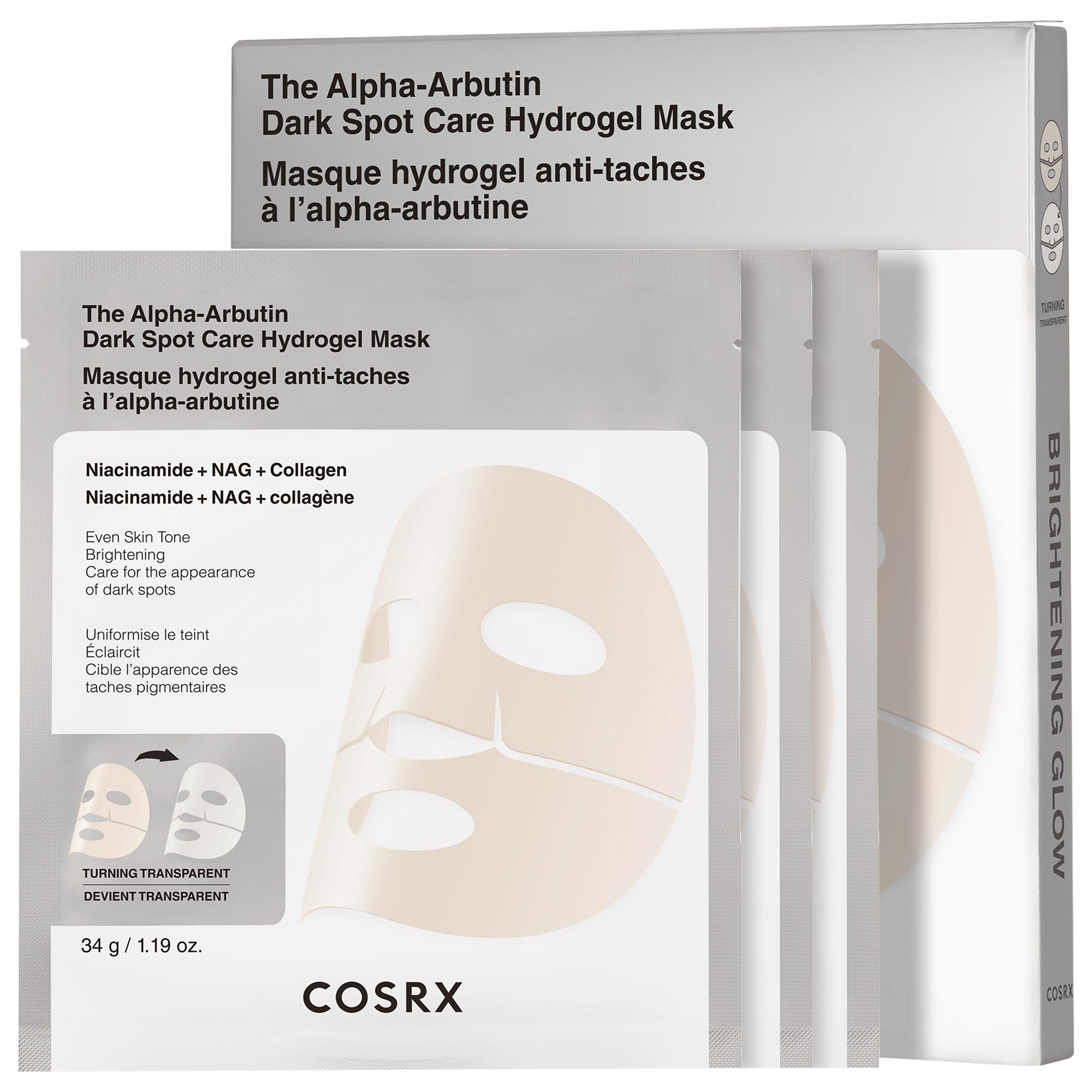 THE ALPHA-ARBUTIN 2 DARK SPOT CARE HYDROGEL MASK 3EA - COSRX | Sephora