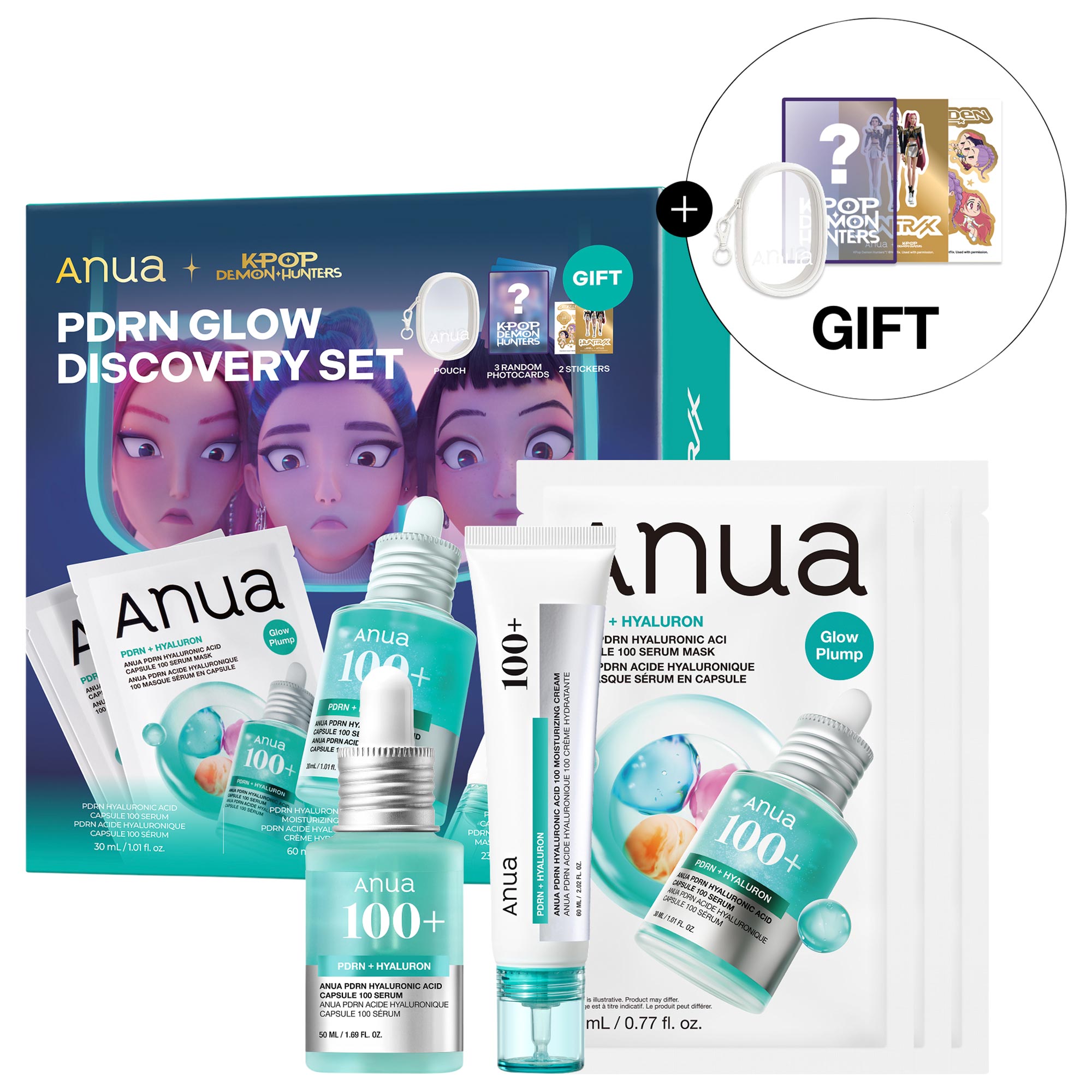 Anua PDRN セット K-Pop Demon Hunters PDRN Discovery Set - Anua | Sephora