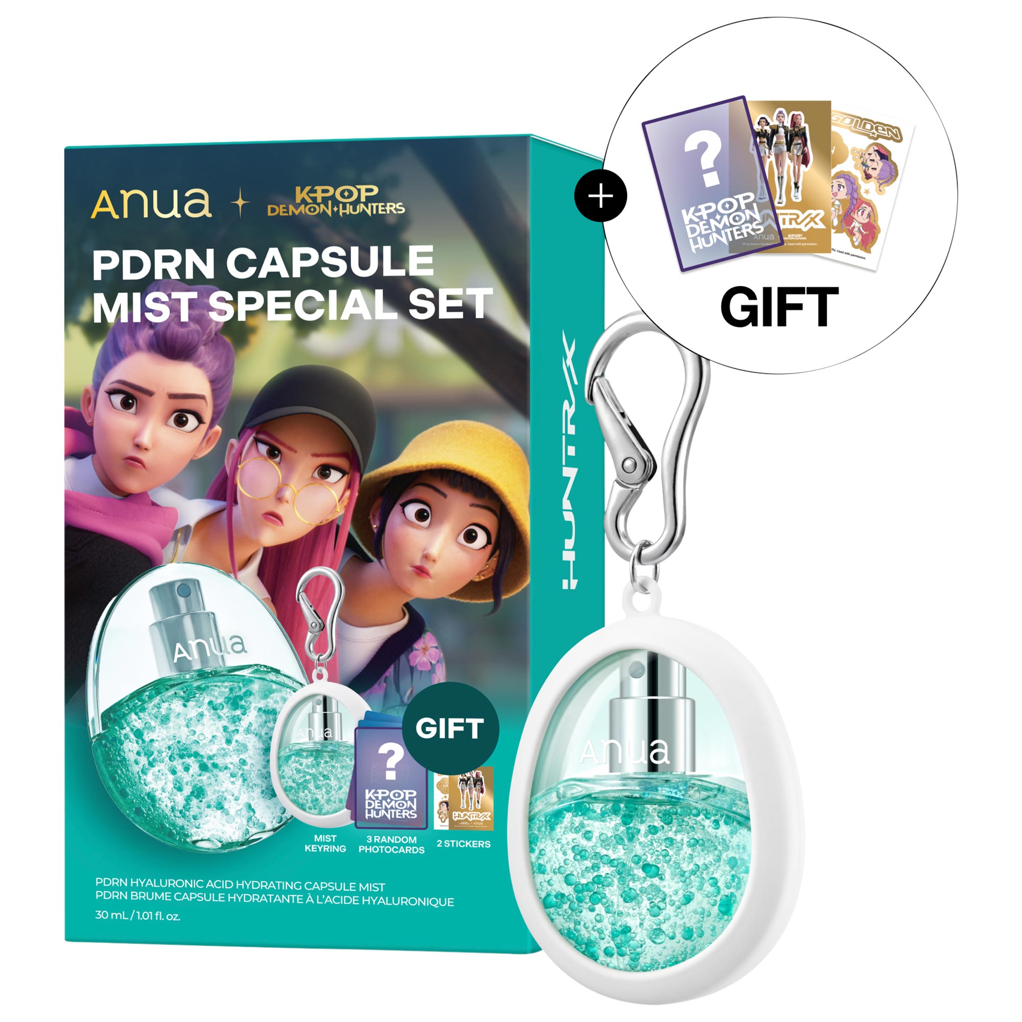 Anua K-Pop Demon Hunters PDRN Capsule Mist Special Set