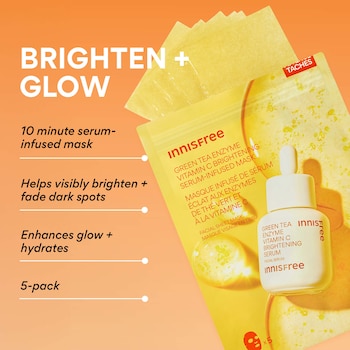 innisfree glutathione mask Vitamin C Brightening Serum-Infused Mask for Dark Spots