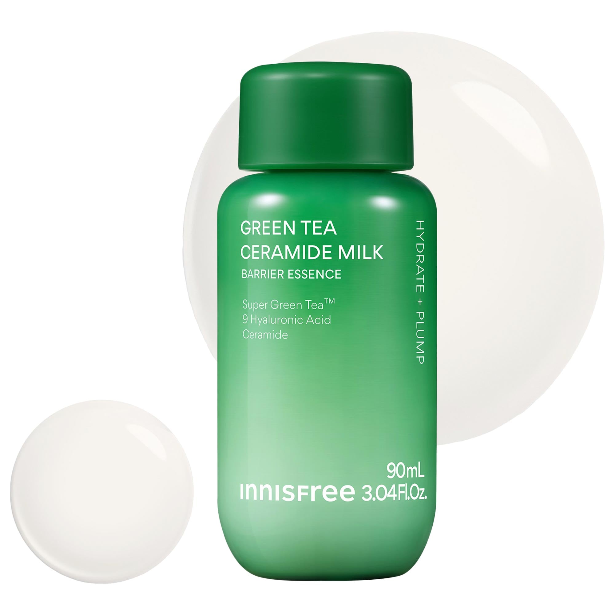 innisfree Mini Green Tea Ceramide Milk Toner for Hydration & Barrier Repair 3 oz/90 ml