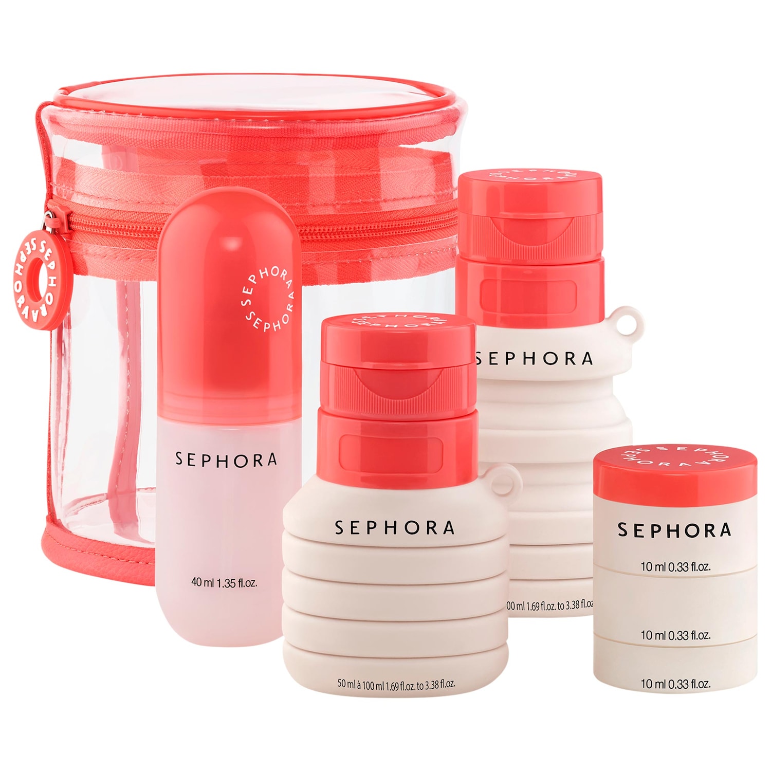 Набор многоразовых дорожных баночек Sephora Collection — фото 1