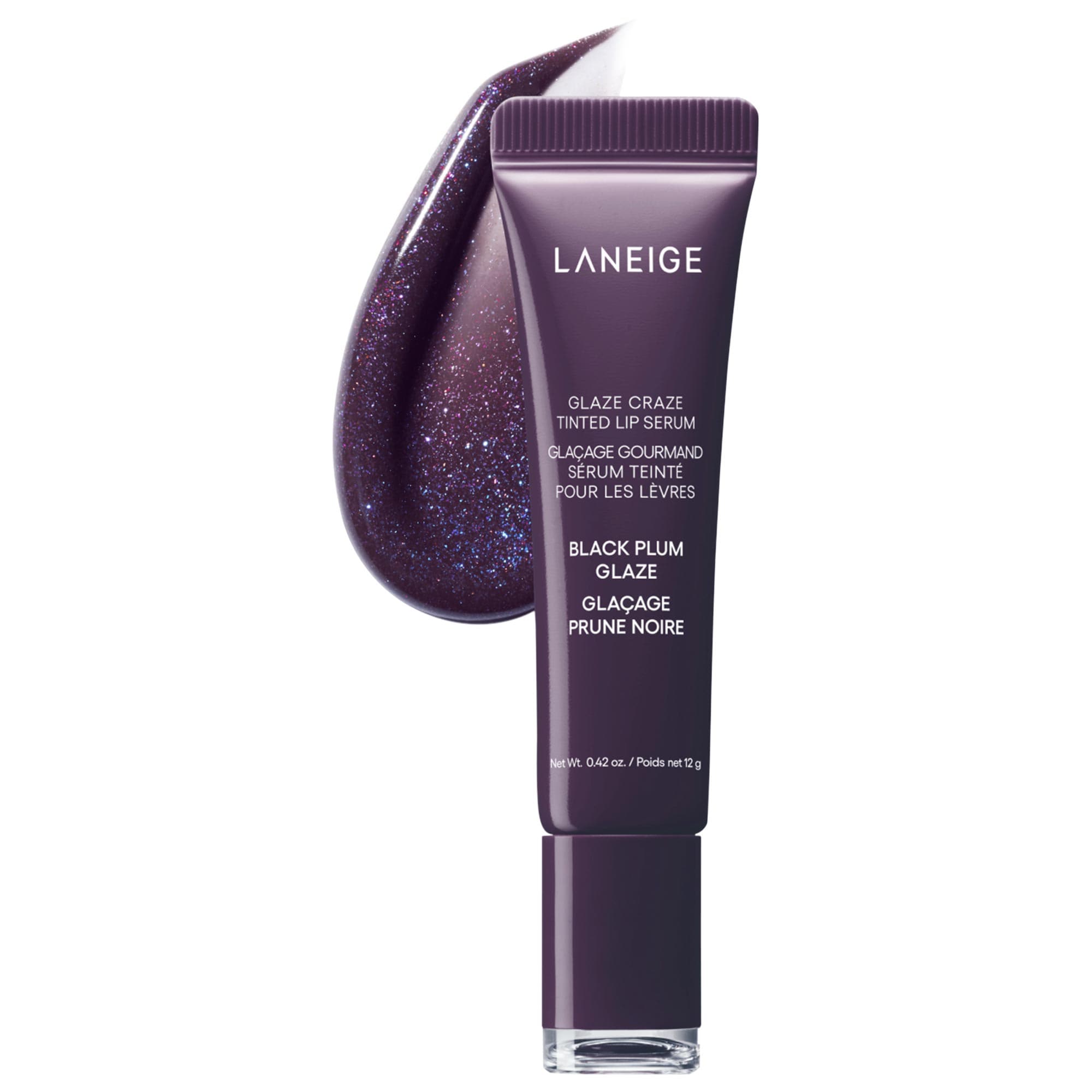 Thumbnail of LANEIGE Glaze Craze Tinted Polypeptide Lip Serum Treatment Black Plum Glaze