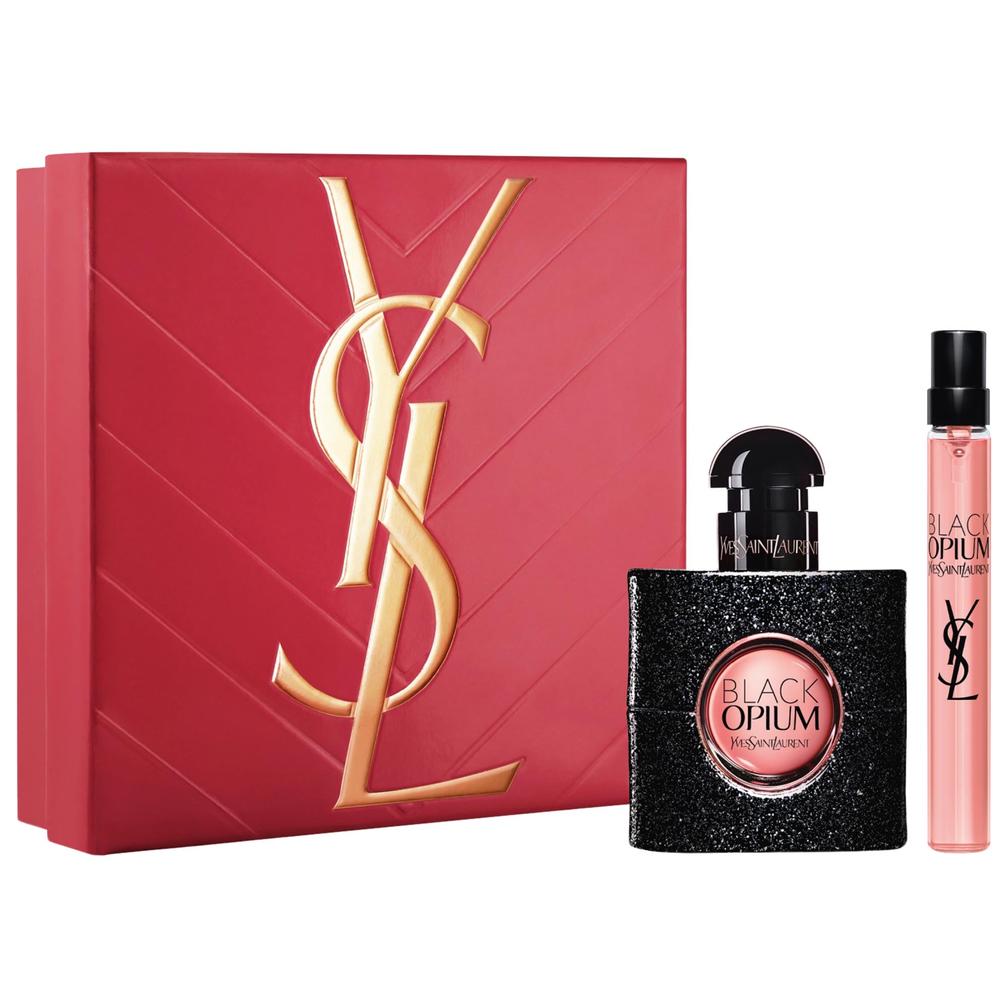 Mini Black Opium Eau de Parfum Travel Gift Set Duo - Yves Saint