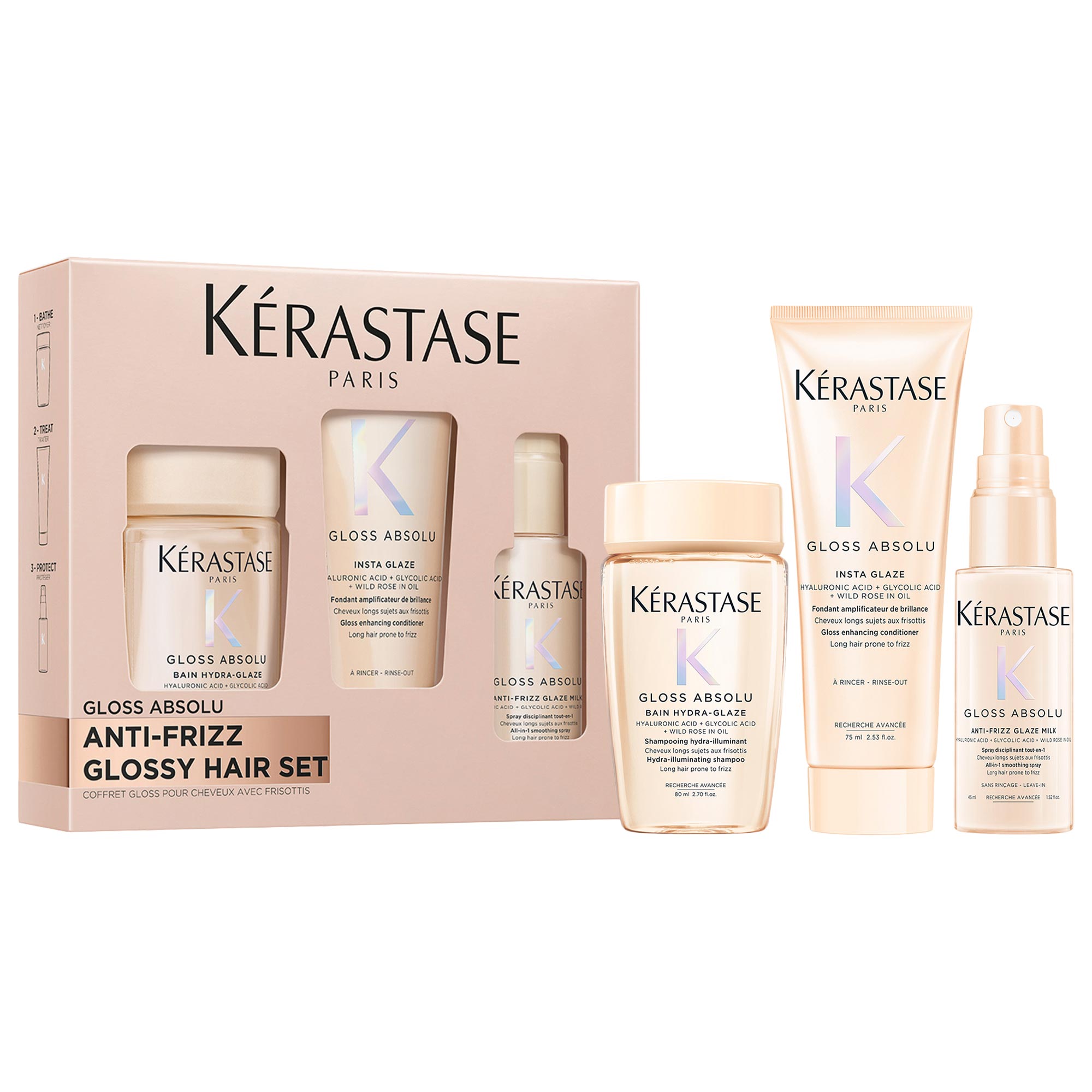 Gloss Absolu Essentials Discovery Gift Set for Glossy Hair - K&