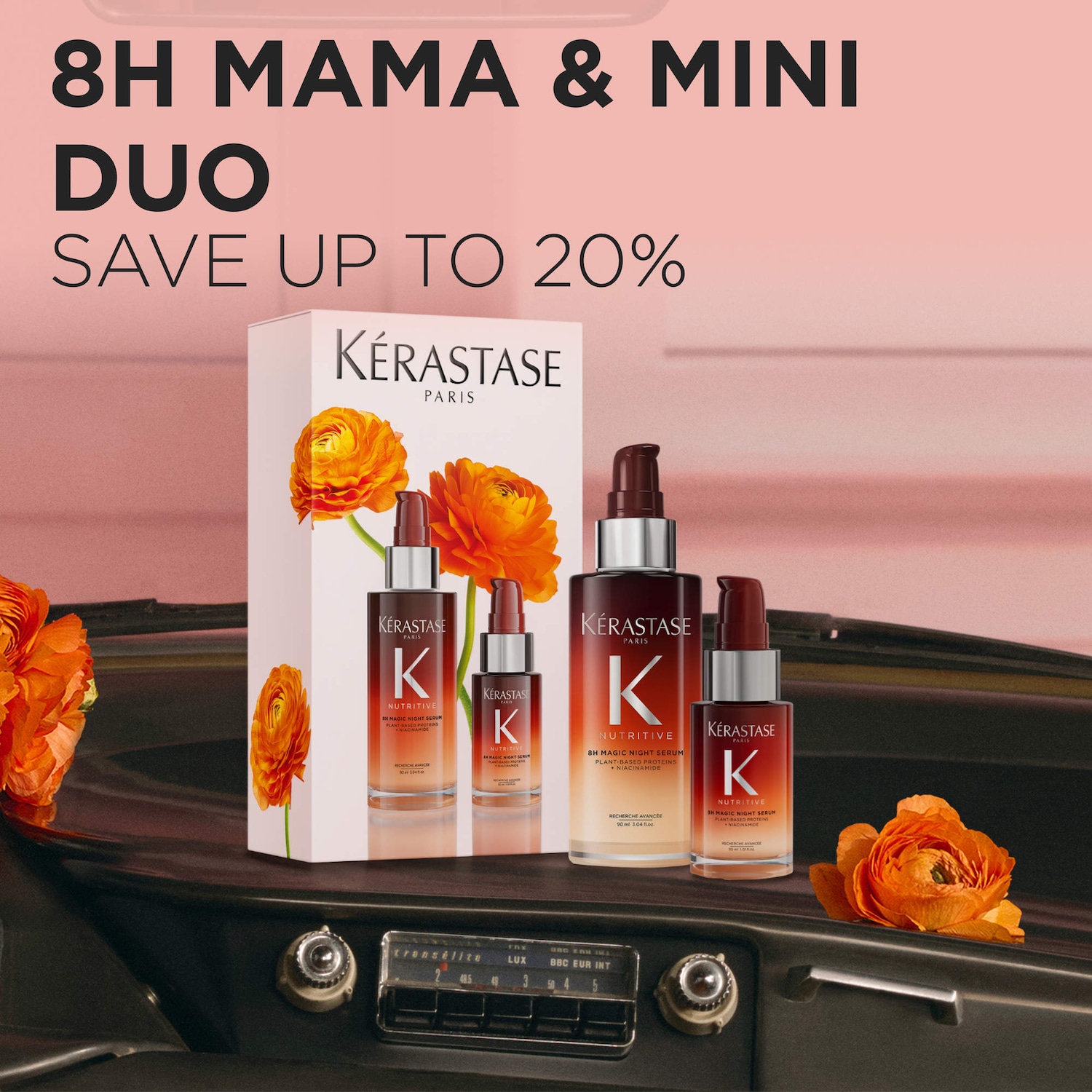 8H Magic Night Serum Hair Gift Set for Dry Hair - Kérastase