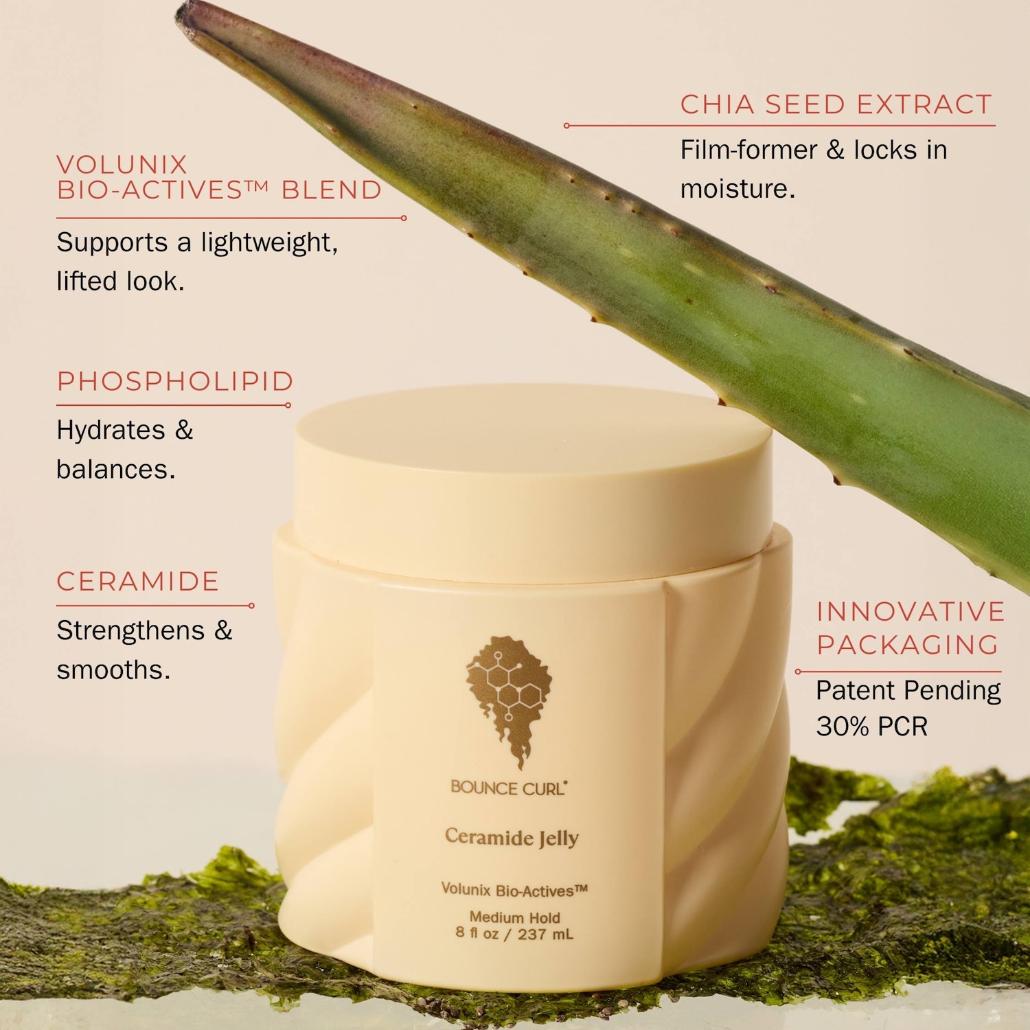 Ceramide Jelly Medium-Hold Curl Defining Gel - Bounce Curl | Sephora