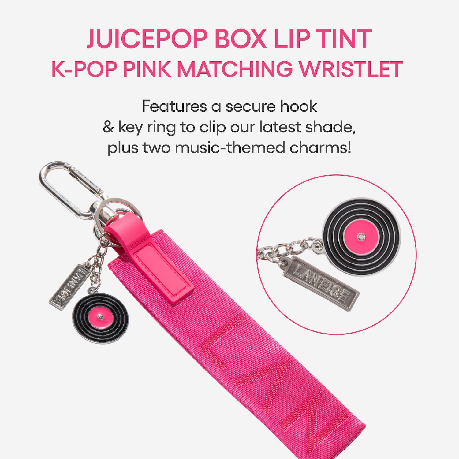 Limited Edition JuicePop Box Lip Tint Wristlet & Keychain