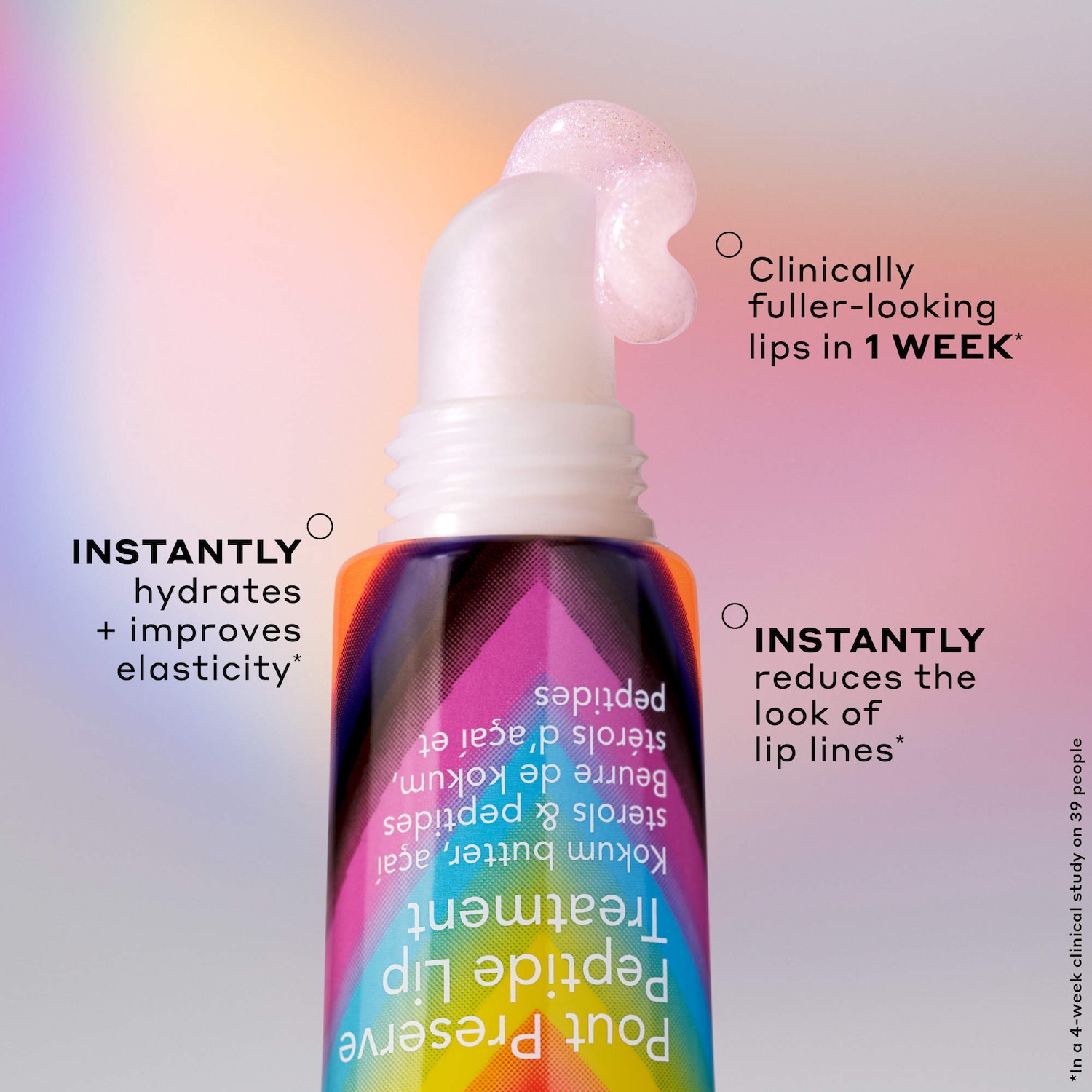 Soin hydratant pour les lèvres aux peptides Pout Preserve