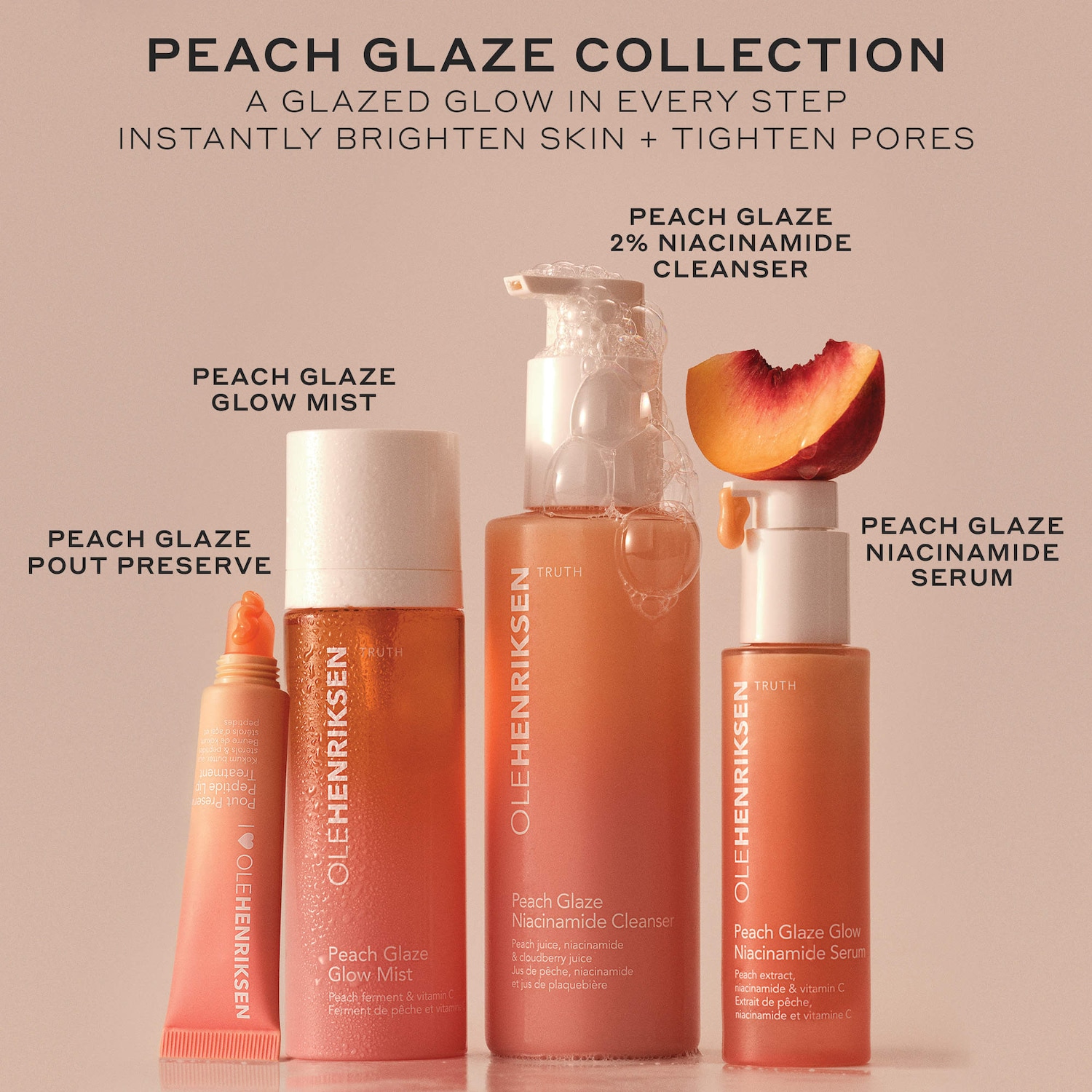 Mini Peach Glaze 2% Niacinamide Cleanser - OLEHENRIKSEN | Sephora