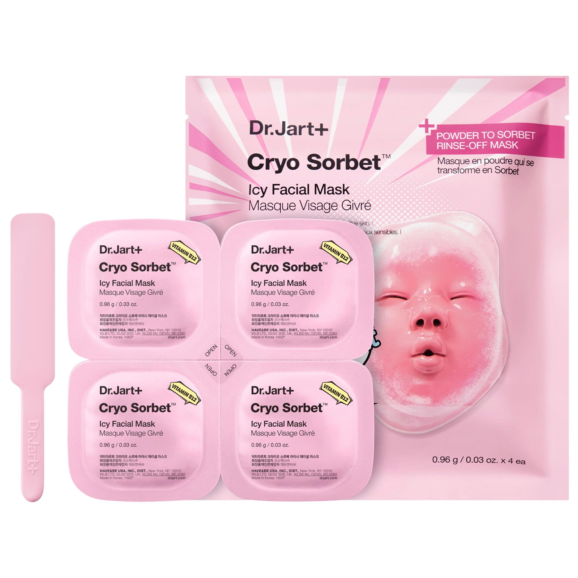 Dr. Jart+ Cryo Sorbet Icy Facial Mask to Visibly Depuff .03/.06 g