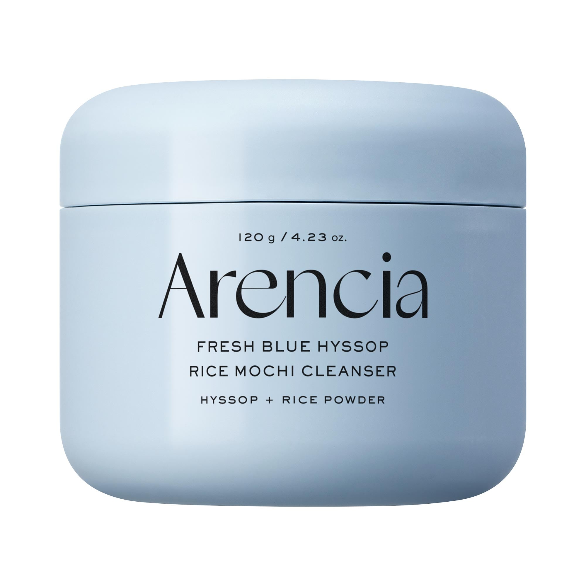 Arencia Fresh Blue Hyssop Rice Mochi Foaming Cleanser with Bentonite Clay for Oily Skin INTERNATIONAL SHIPPING