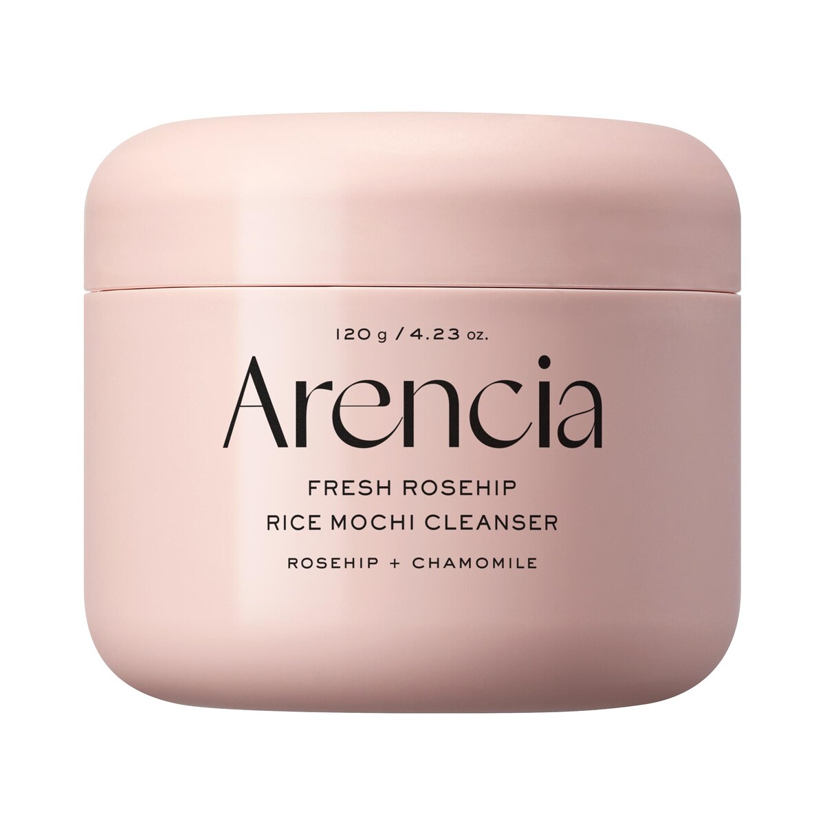 Arencia Fresh Rosehip Rice Mochi Foaming Cleanser with Pink Aloe Vera for Dry and Sensitive Skin