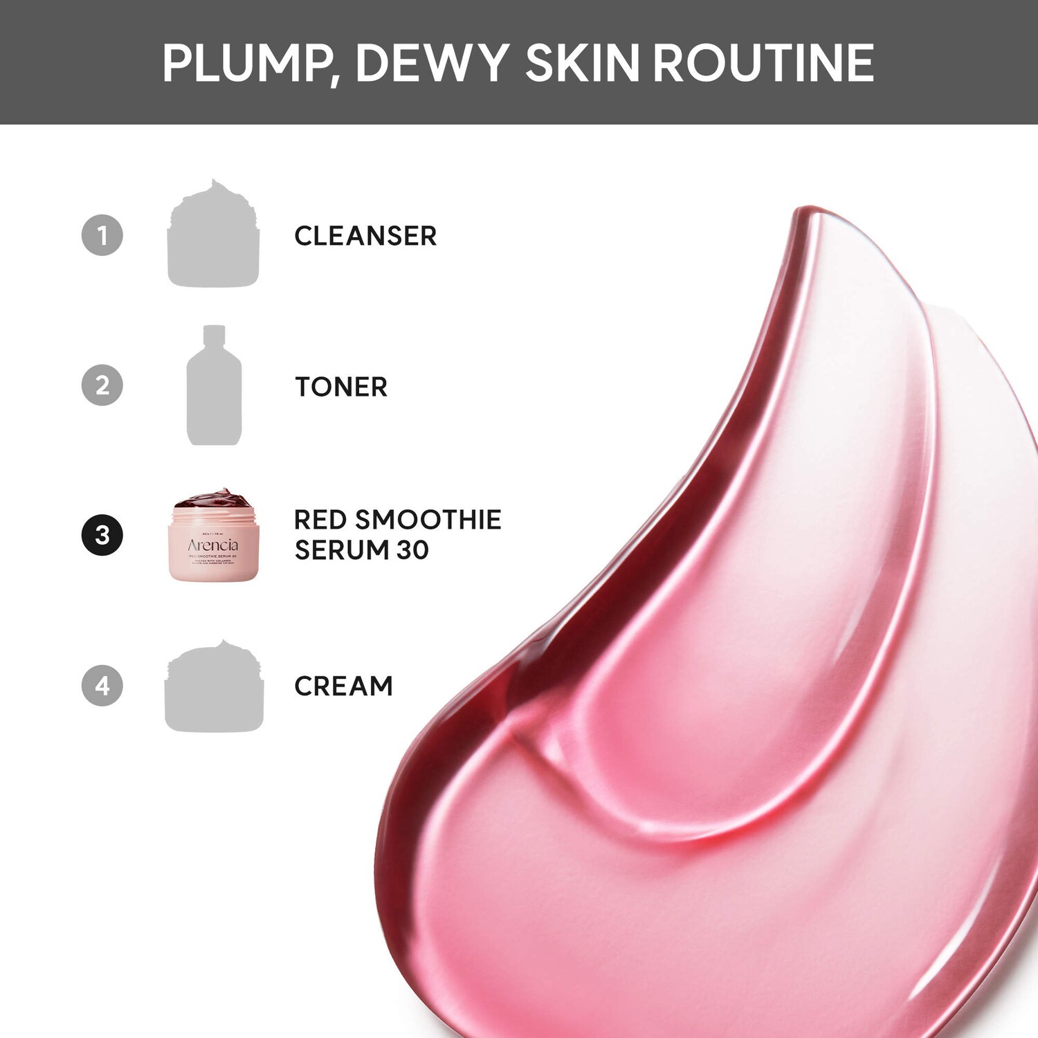 Red Smoothie Pore-Tightening Serum 30 with Red Collagen