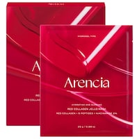 Arencia - Red Collagen Pore-Tightening Jello Mask (4-Pack) with Red Collagen, Niacinamide, and Peptides