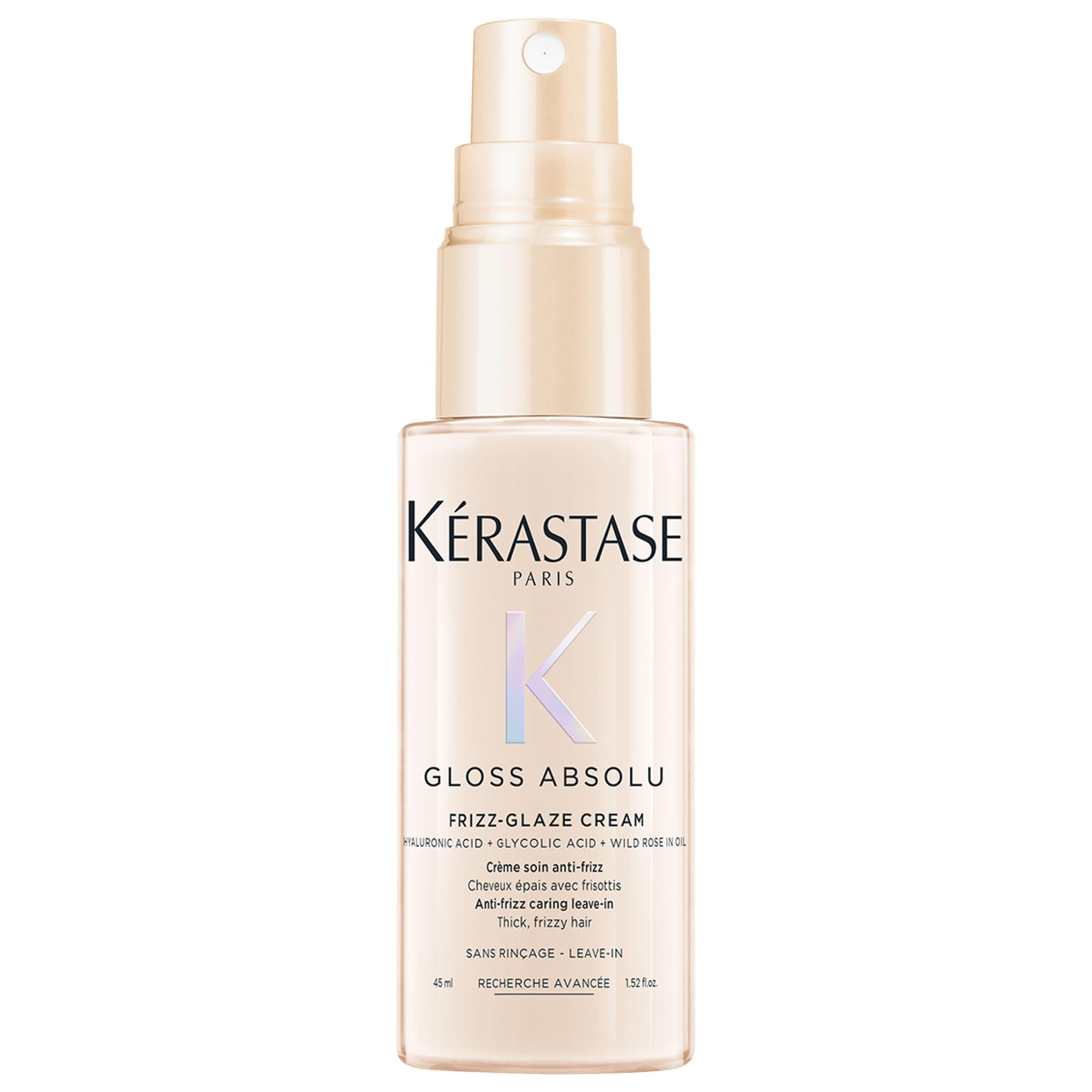Kérastase Mini Gloss Absolu High-Shine Anti-Frizz Glaze Styling Cream for Medium to Thick Hair 1.5 oz/45 ml