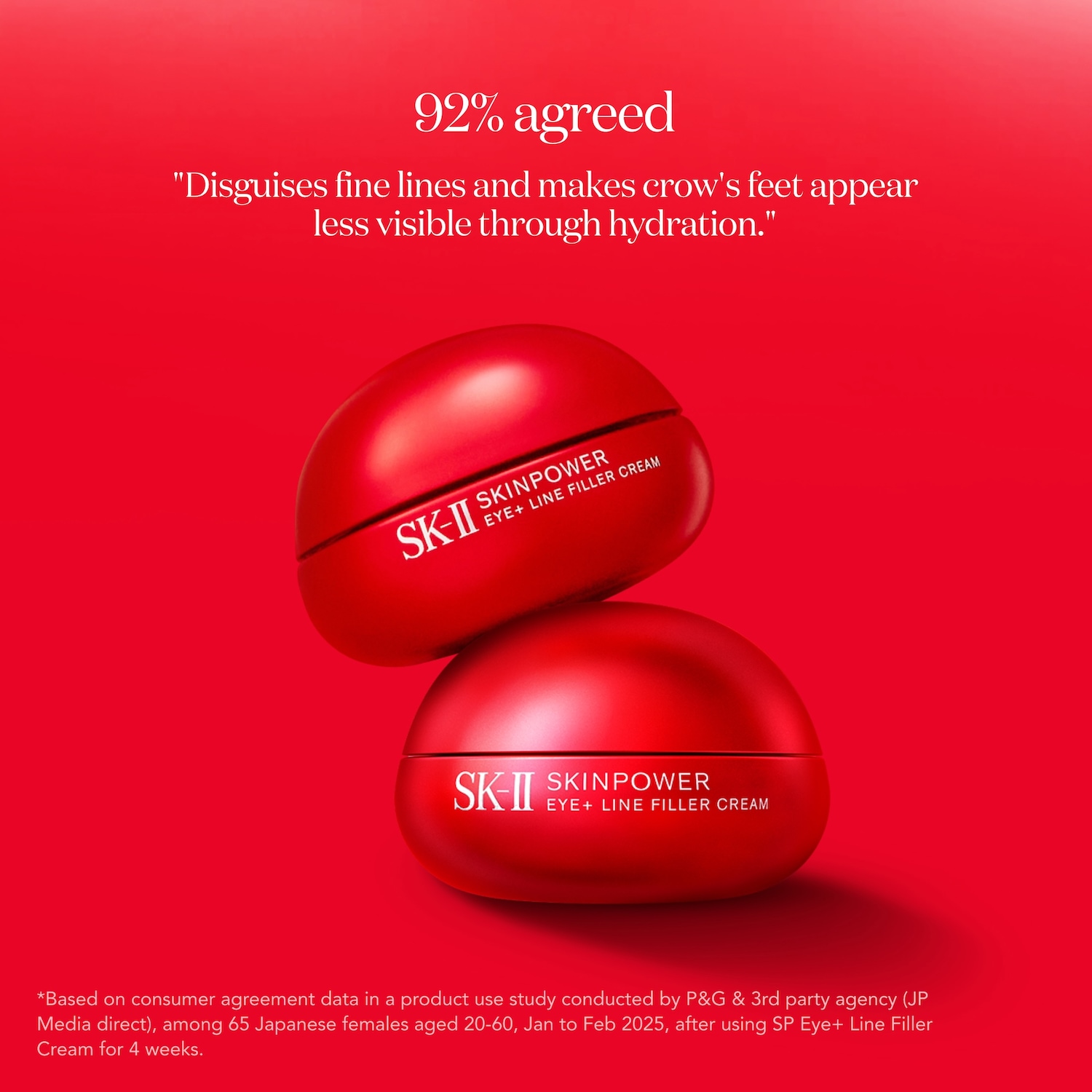SKINPOWER Re-New Eye + Line Filler Cream for Fine Lines, Dryness