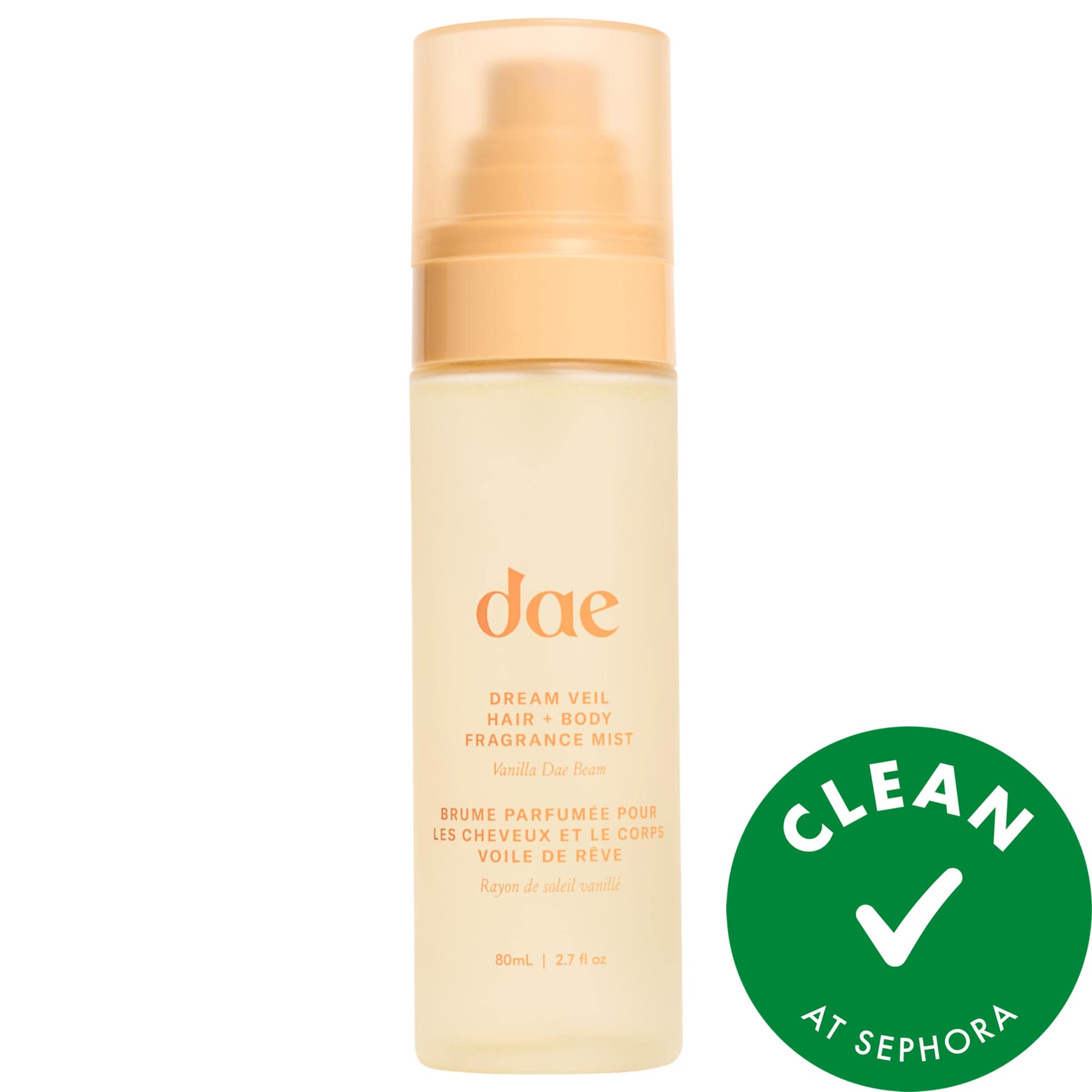 Dream Veil Hair & Body Fragrance Mist Vanilla Dae Beam with Candied Lemon and Praline
