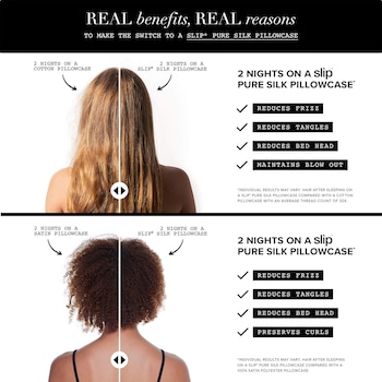 sleep silk pillowcase hair benefits
