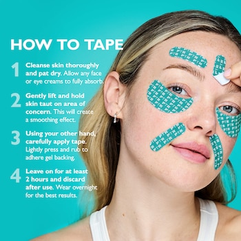 how to apply glutathione powder on face Peptide Skinjection™ Peptide-Infused Face & Eye Tape for Wrinkles and Aging  Skin
