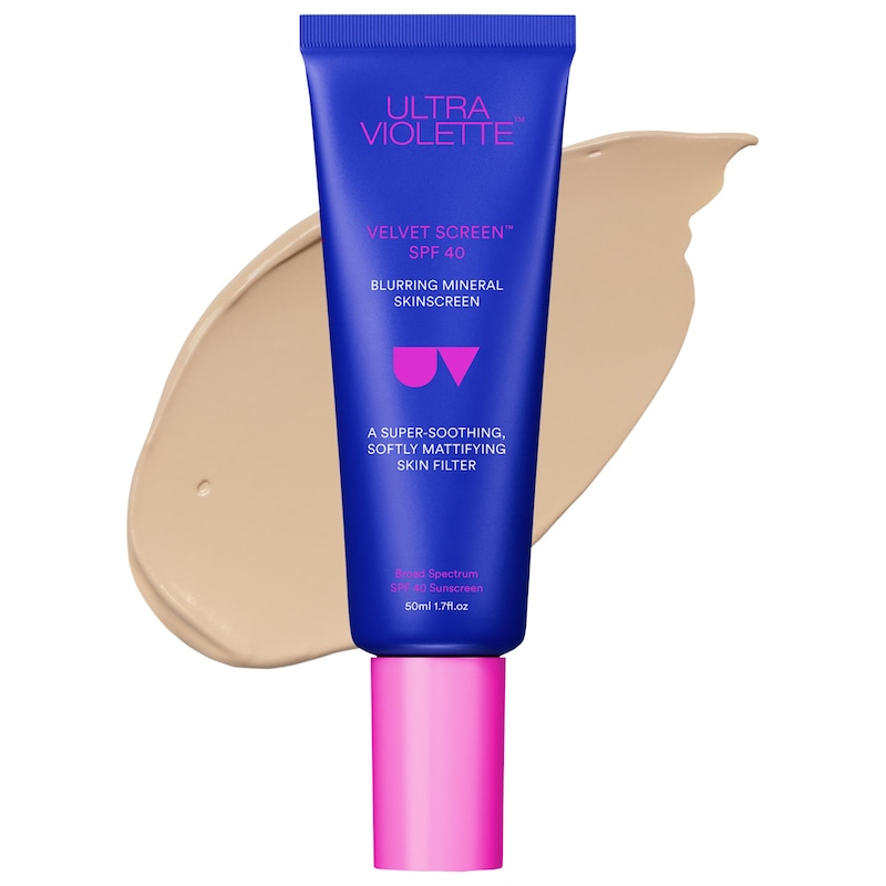 Velvet Screen SPF 40 100% Mineral Zinc Oxide Blurring Facial Sunscreen