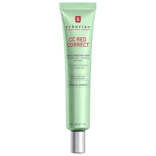 Зеленый СС-корректор Erborian CC Red Correct SPF 25 против покраснений, с центеллой