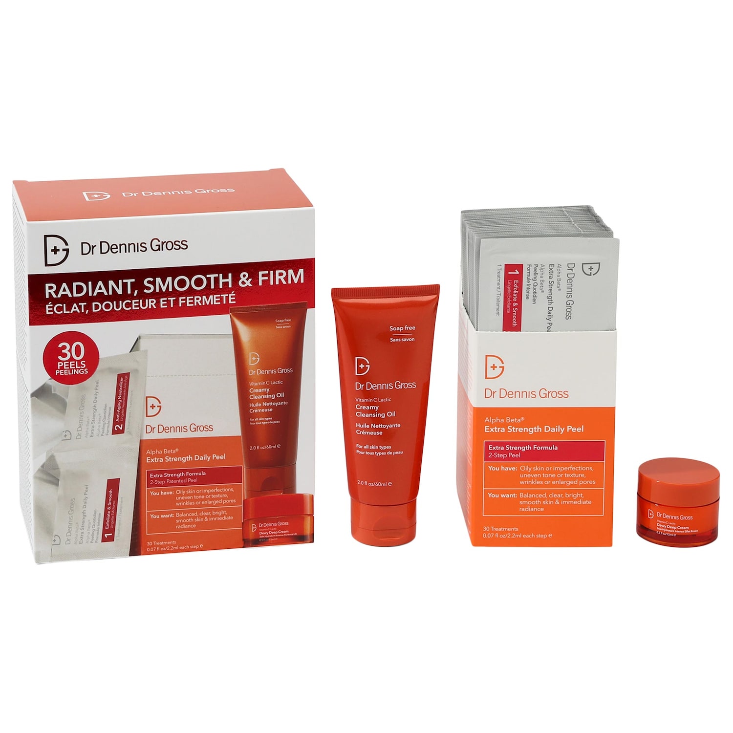 Набор пилинга для сияния кожи Dr. Dennis Gross Skincare Extra Strength — фото 1