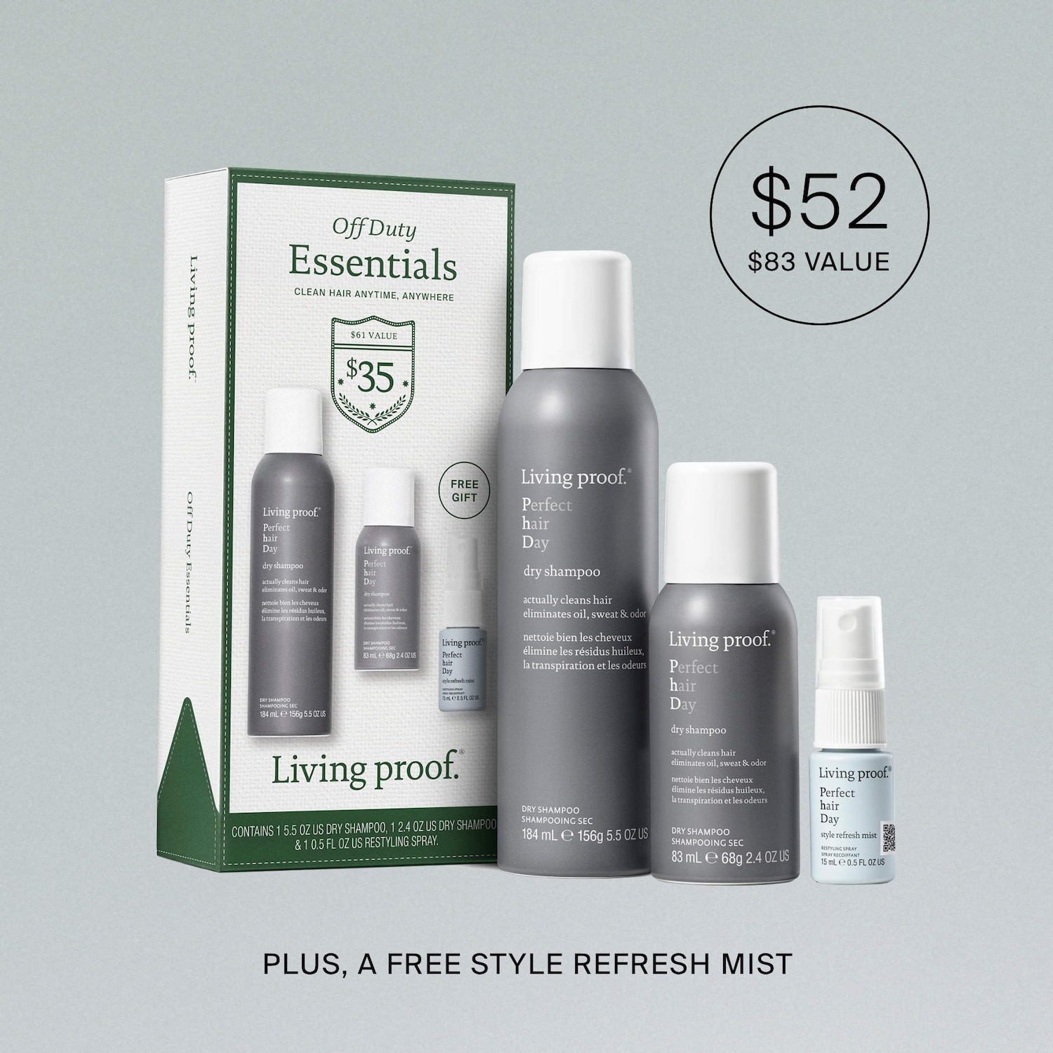 Perfect hair Day Dry Shampoo Hair Gift Set - Living Proof | Sephora