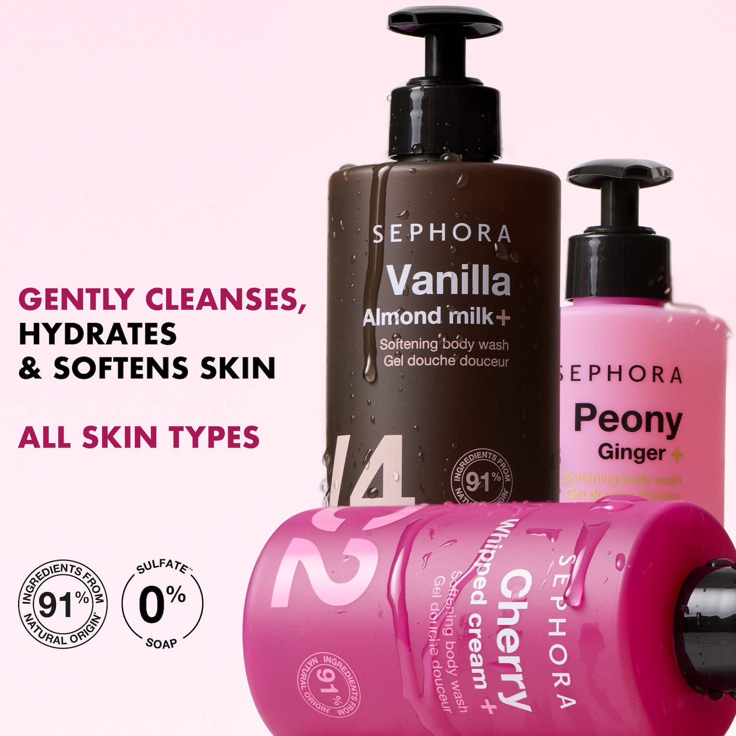 Гель для душа Sephora Collection Bamboo + Rose — фото 3