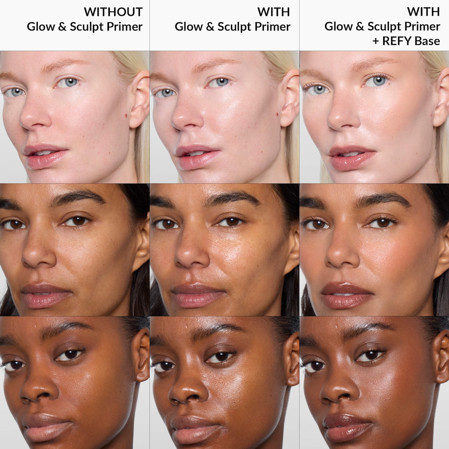 Base sérum pour le visage Éclat et sculpture avec niacinamide