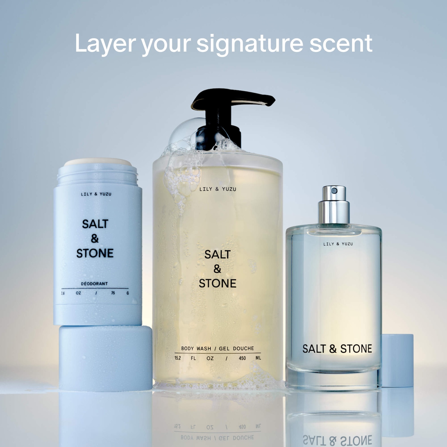 Lily & Yuzu Body and Hair Fragrance Mist - Salt & Stone | Sephora