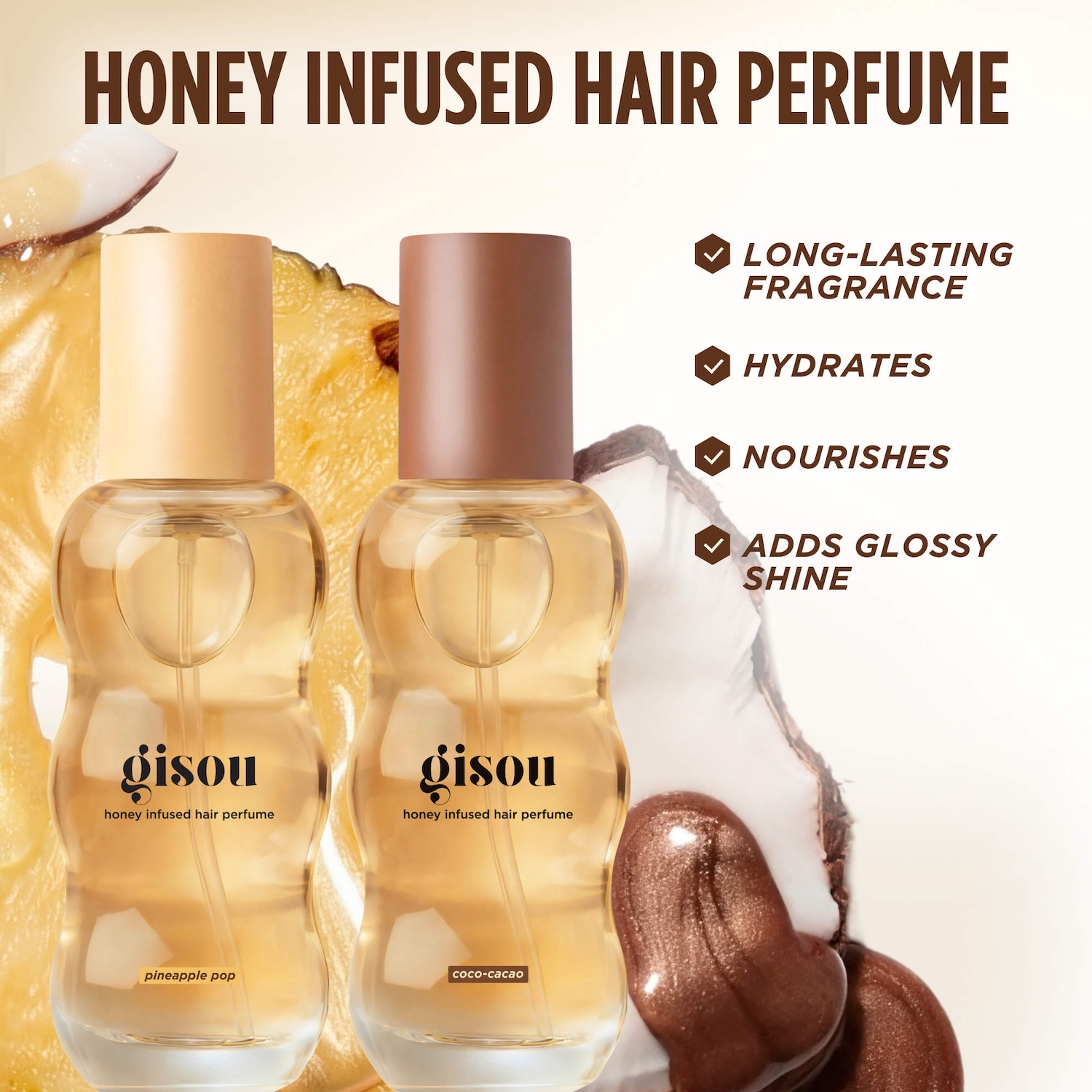 Mini Pineapple Honey Infused Hair Perfume - Gisou | Sephora