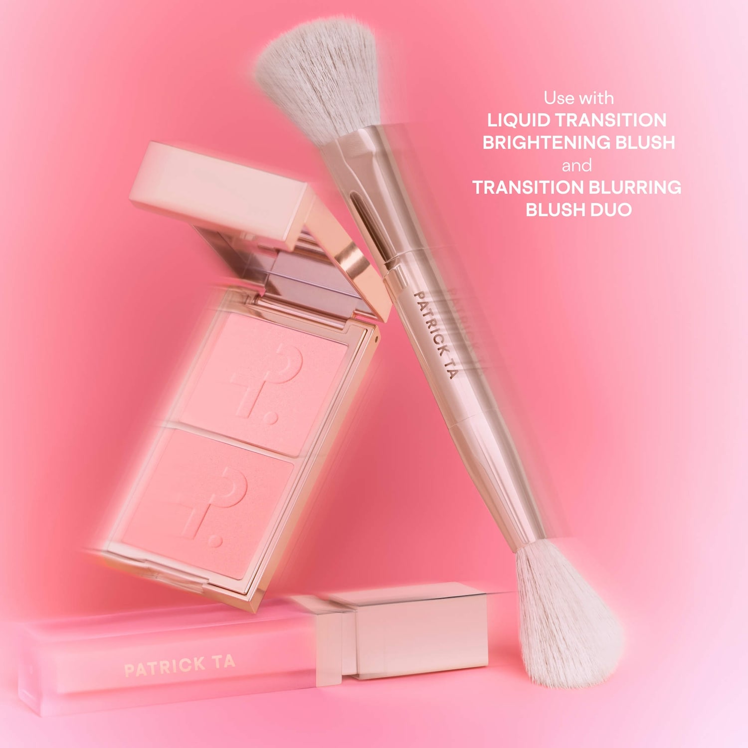 Dual Ended Transition Blush Brush - PATRICK TA | Sephora