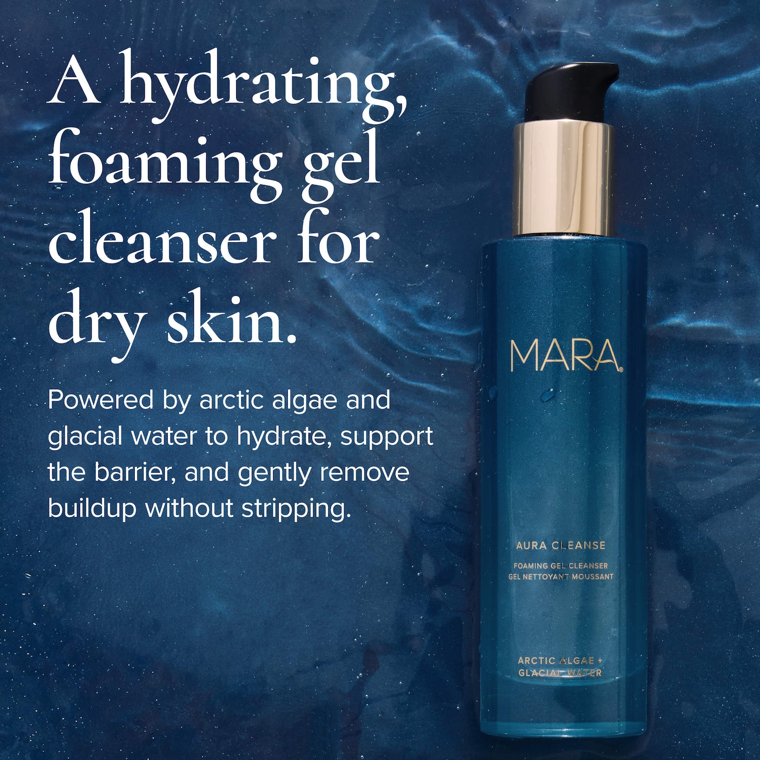 Aura Cleanse Foaming Gel Cleanser for Dry Skin - MARA | Sephora