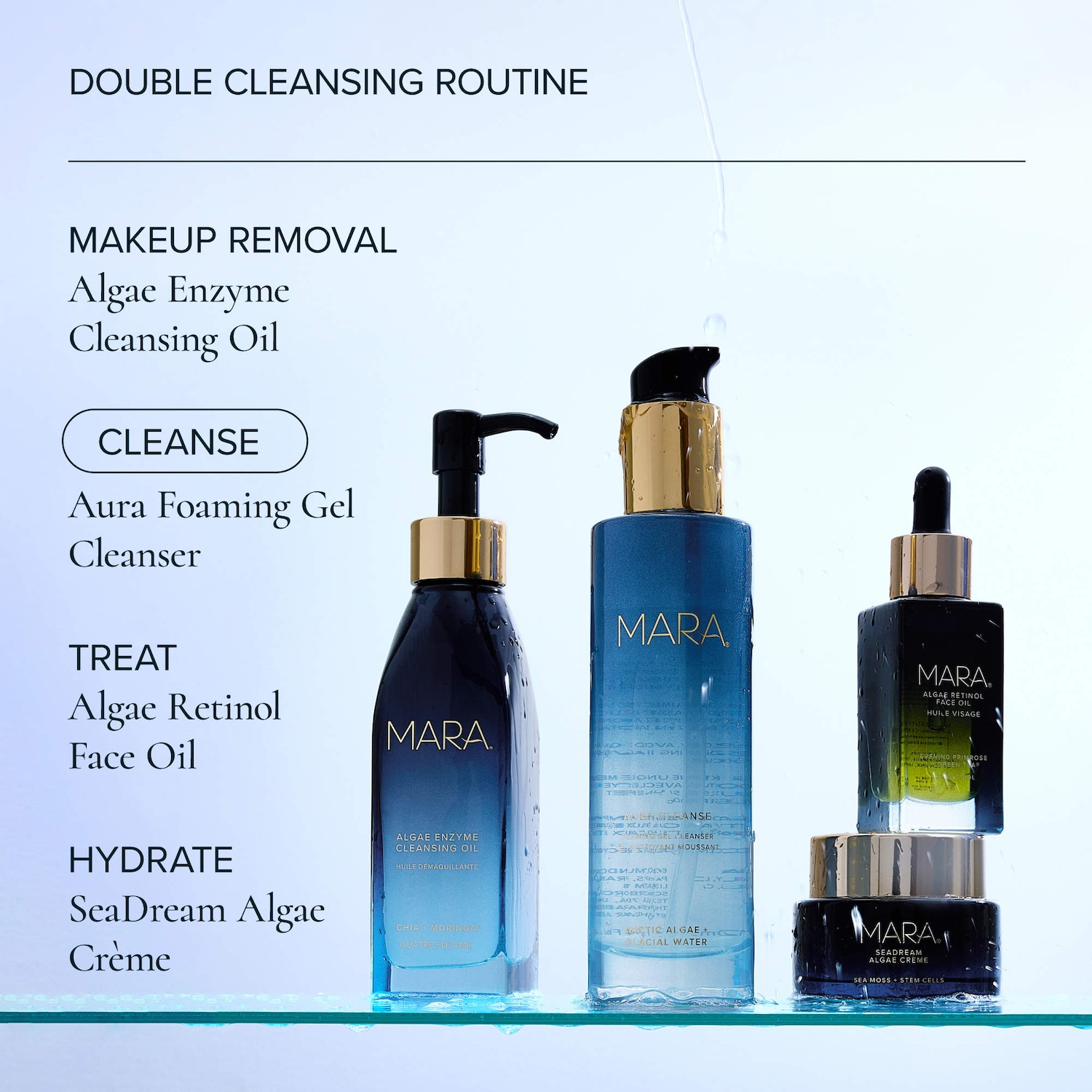 Aura Cleanse Foaming Gel Cleanser for Dry Skin - MARA | Sephora