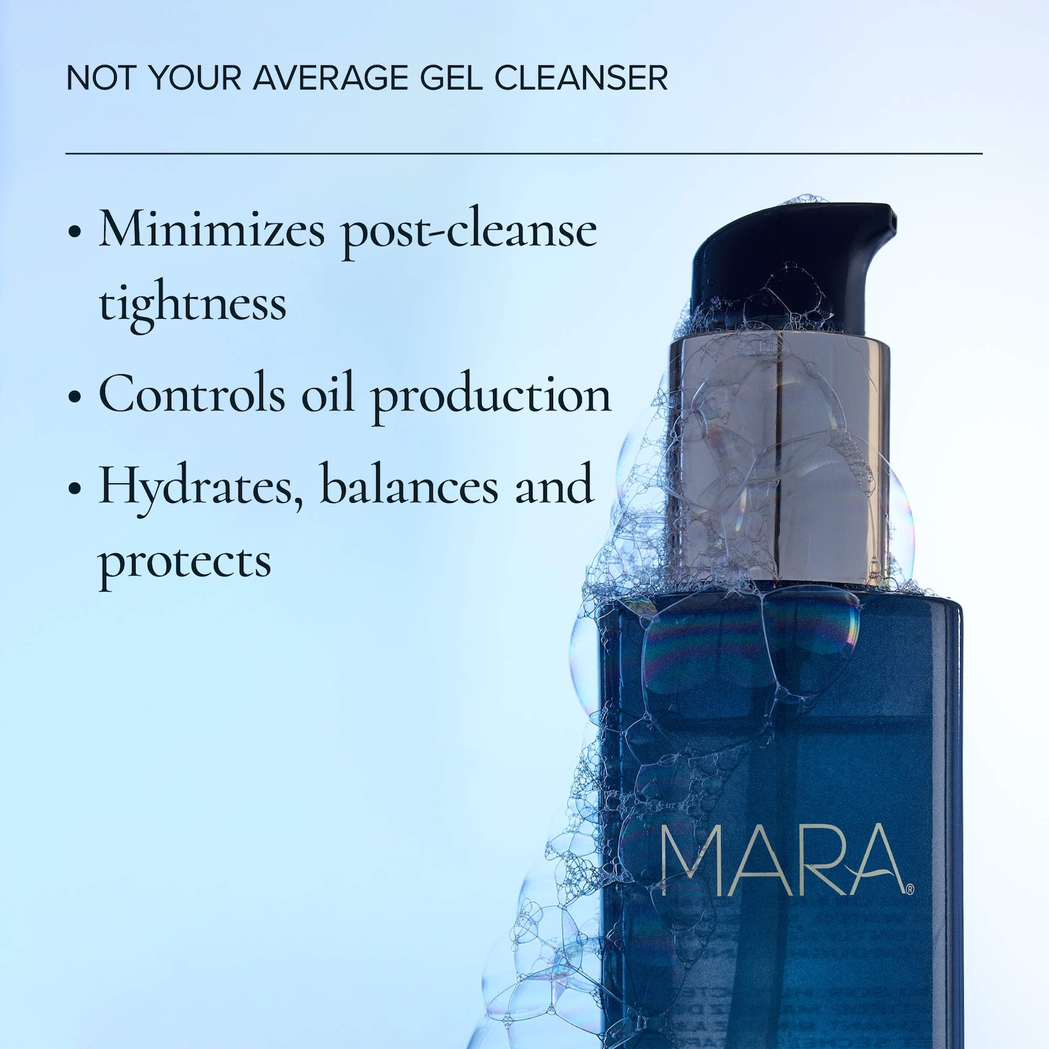 Aura Cleanse Foaming Gel Cleanser for Dry Skin - MARA | Sephora