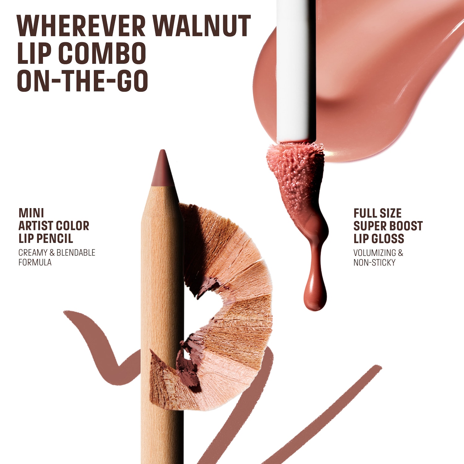 Mini Artist Color Pencil Lip Liner & Lip Gloss Kit - MAKE UP FOR