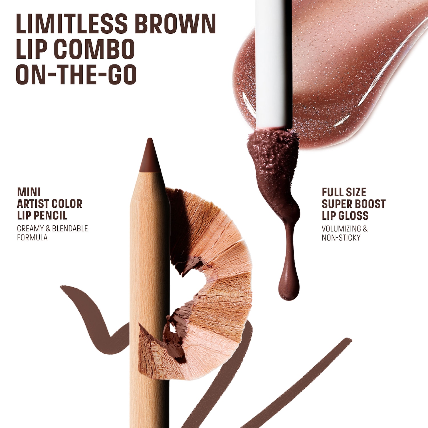 Mini Artist Color Pencil Lip Liner & Lip Gloss Kit - MAKE UP FOR