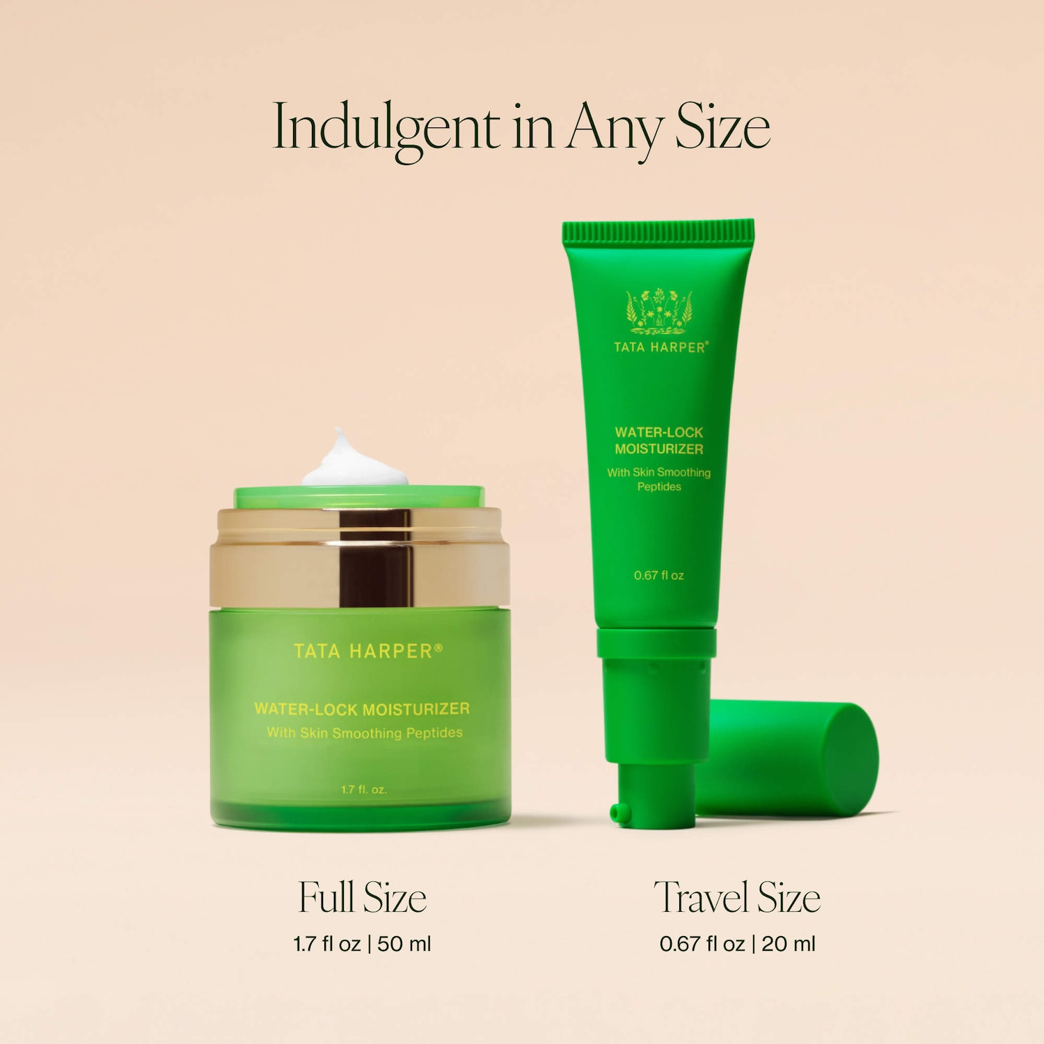 Travel Water-Lock Moisturizer with Skin Smoothing Peptides - Tata