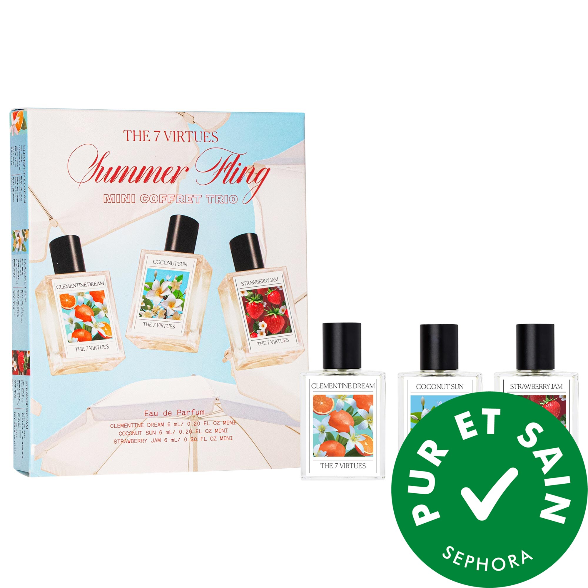 The 7 Virtues Minicoffret trio de parfums Brise d'été