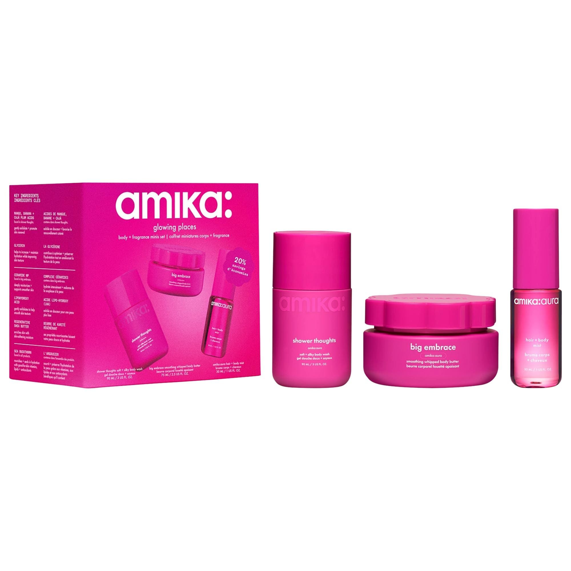 Glowing Places Body Care & Fragrance Gift Set - amika | Sephora