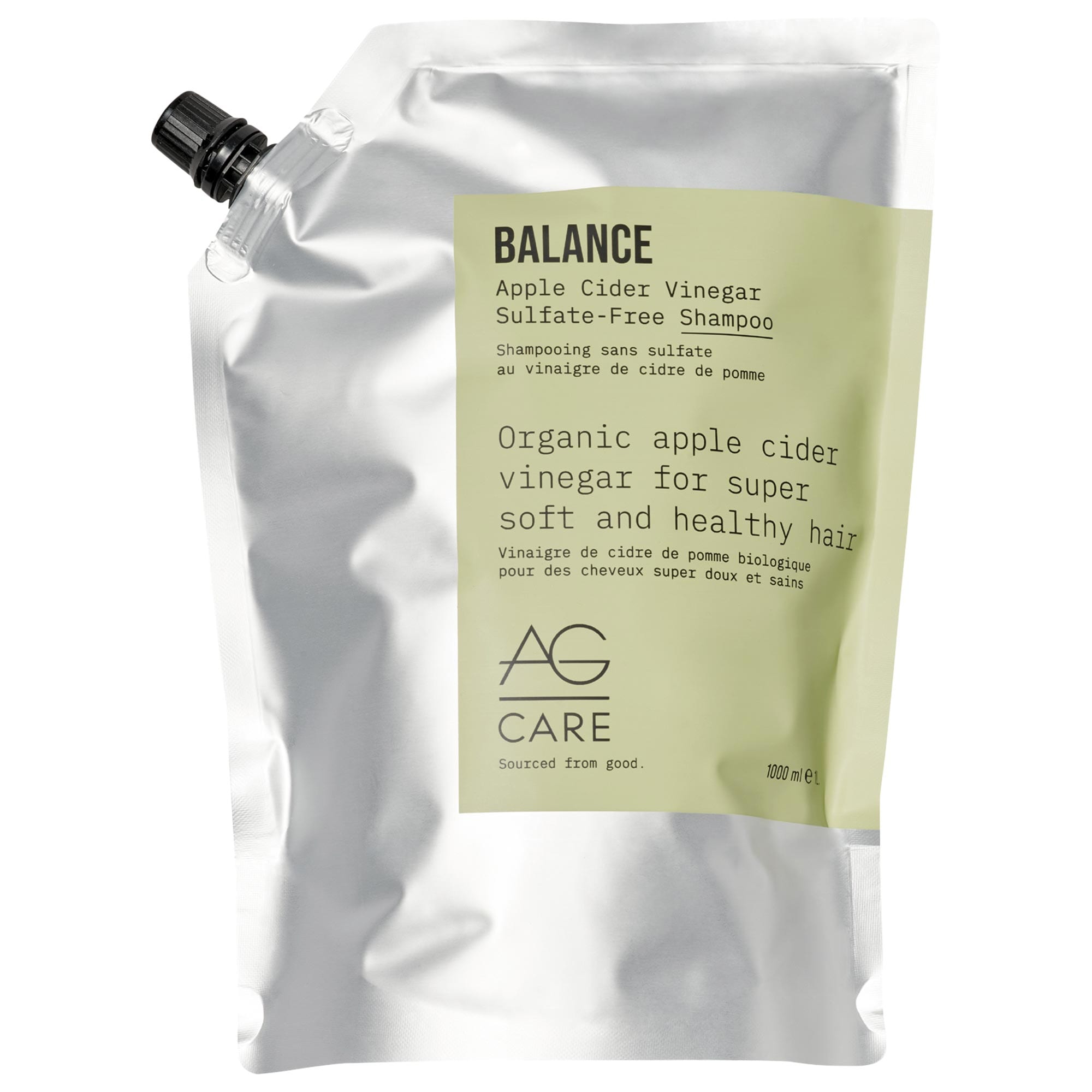 AG Care Balance Apple Cider Vinegar Sulfate-Free Shampoo for Soft, Shiny Hair fl mL