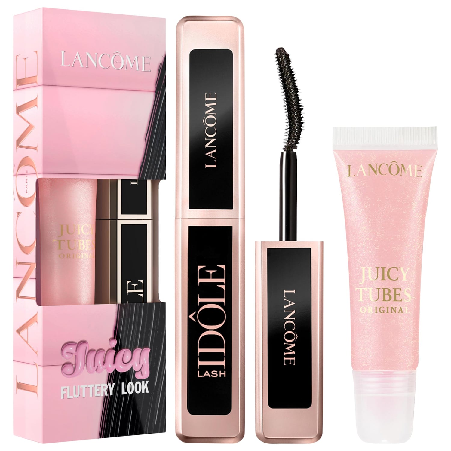 Мини-дуэт Lancôme: блеск для губ Juicy Tubes и тушь Lash Idôle, дорожный формат — фото 1