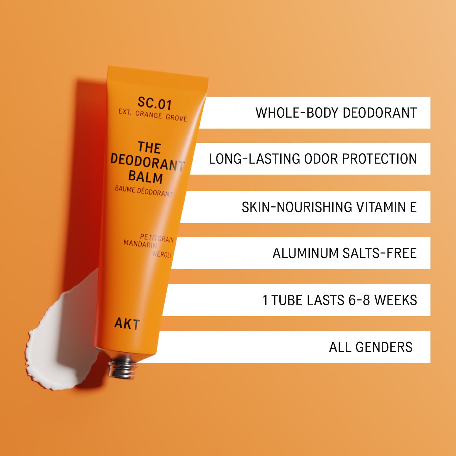 Бальзам-дезодорант Akt London SC.01 Orange Grove: петитгрейн, мандарин, нероли — фото 4