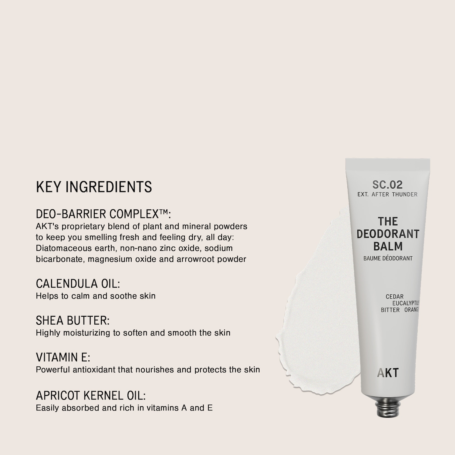AKT London Deodorant Balm