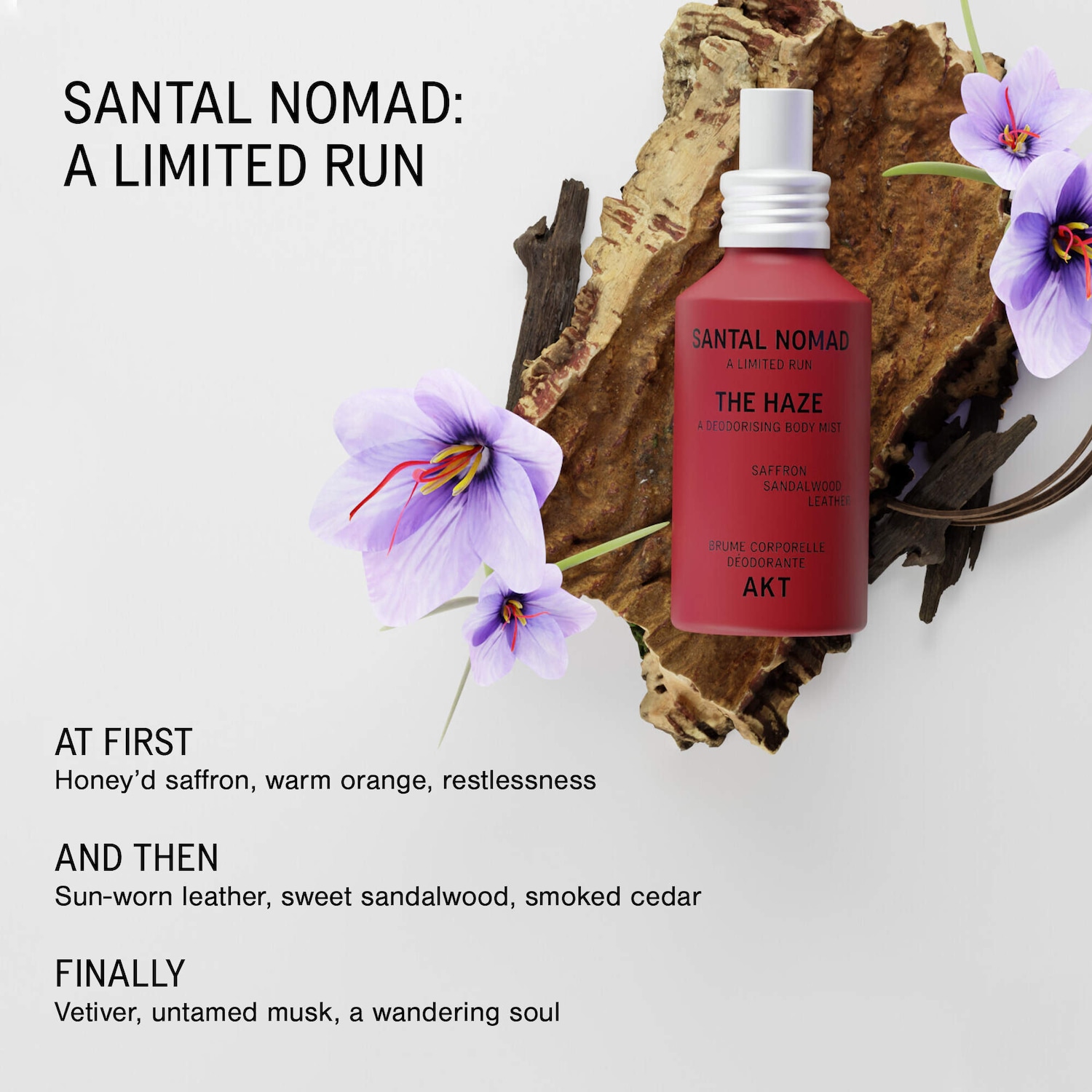 The Haze: A Deodorizing Body Mist - Santal Nomad - AKT London